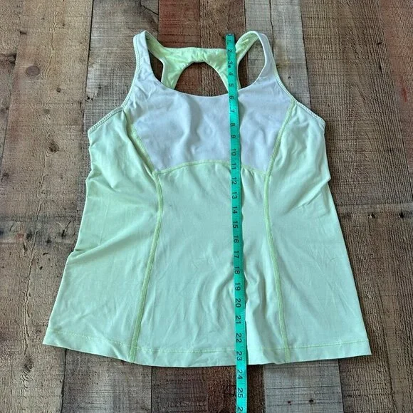 Lululemon womens size S lime green Racerback Tank Top Polyester & Spandex - Picture 5 of 11